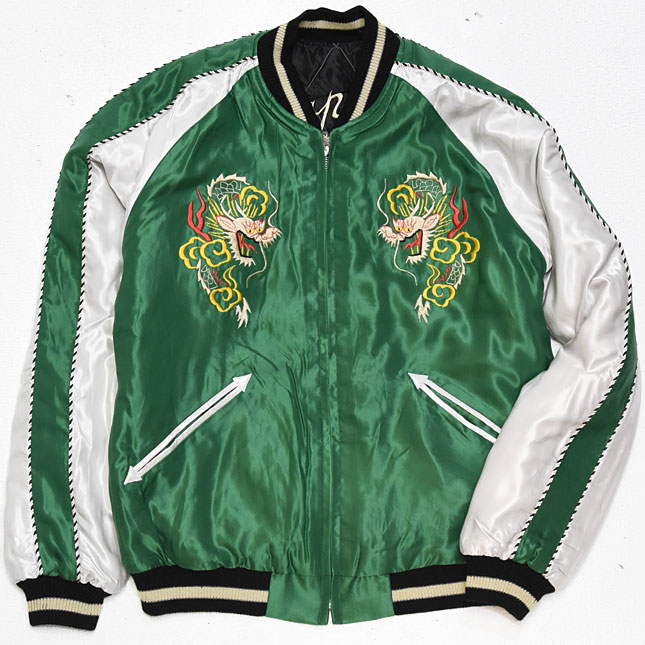 東洋スカジャン【DRAGON×ROARING TIGER】サテンキルトスカ・NO-248