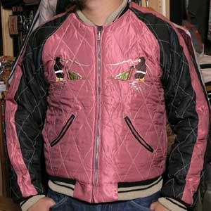 送料無料」テーラー東洋スカジャン/トナカイ×アラスカマップ・別珍スカ