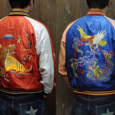 テーラー東洋スカジャン「鷹龍 MAP×虎富士」復刻サテンスカ/NO-800