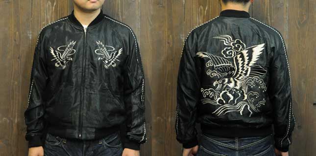 テーラー東洋スカジャンSOUVENIR JACKET「鷹×Japan Map」復刻