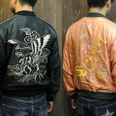 テーラー東洋スカジャンSOUVENIR JACKET「鷹×Japan Map」復刻