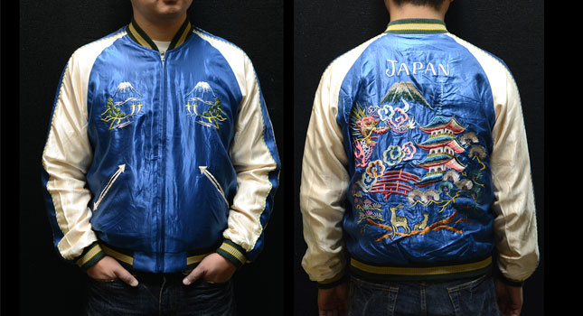 テーラー東洋スカジャン【LANDSCAPE×TIGER】日本庭園×虎・復刻