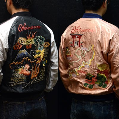 テーラー東洋スカジャン【沖縄 MAP×DUELLING DRAGONS】リバーシブル