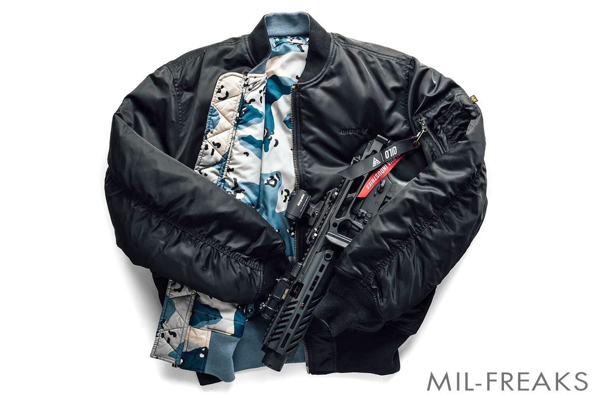 QILO x ALPHA INDUSTRIES x WHITEPHOSPHOR MA-1 Bomber リバーシブル