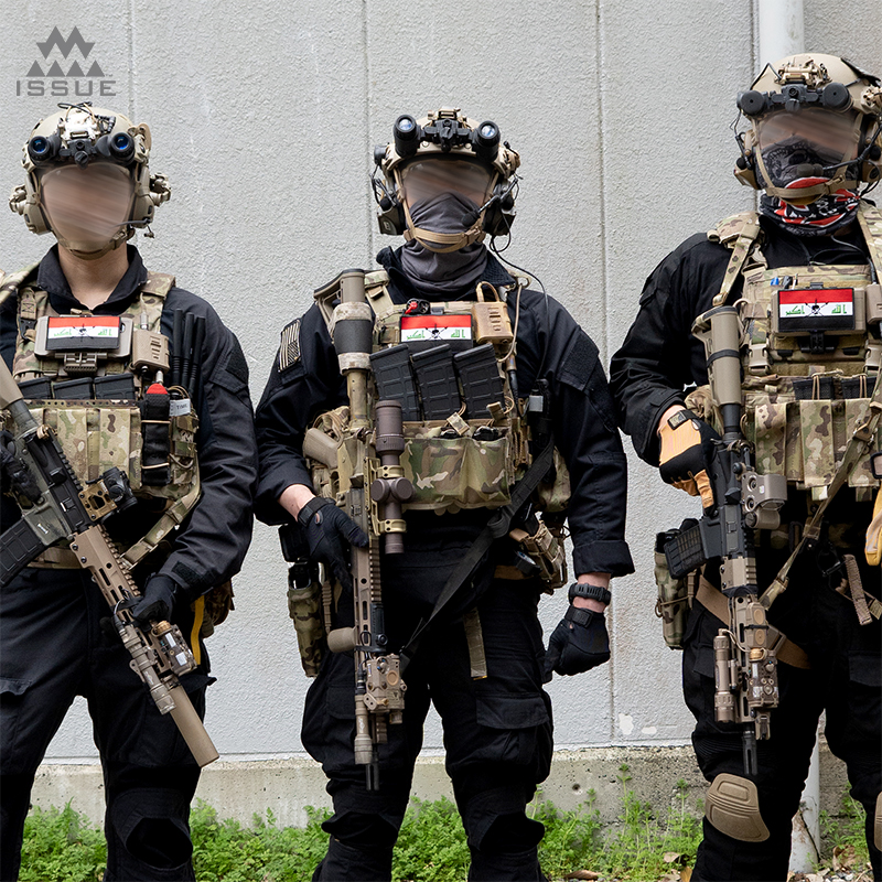 3 MADE ISSUE Nous Defions x イラク国旗 ラージパッチ │ ミリタリー