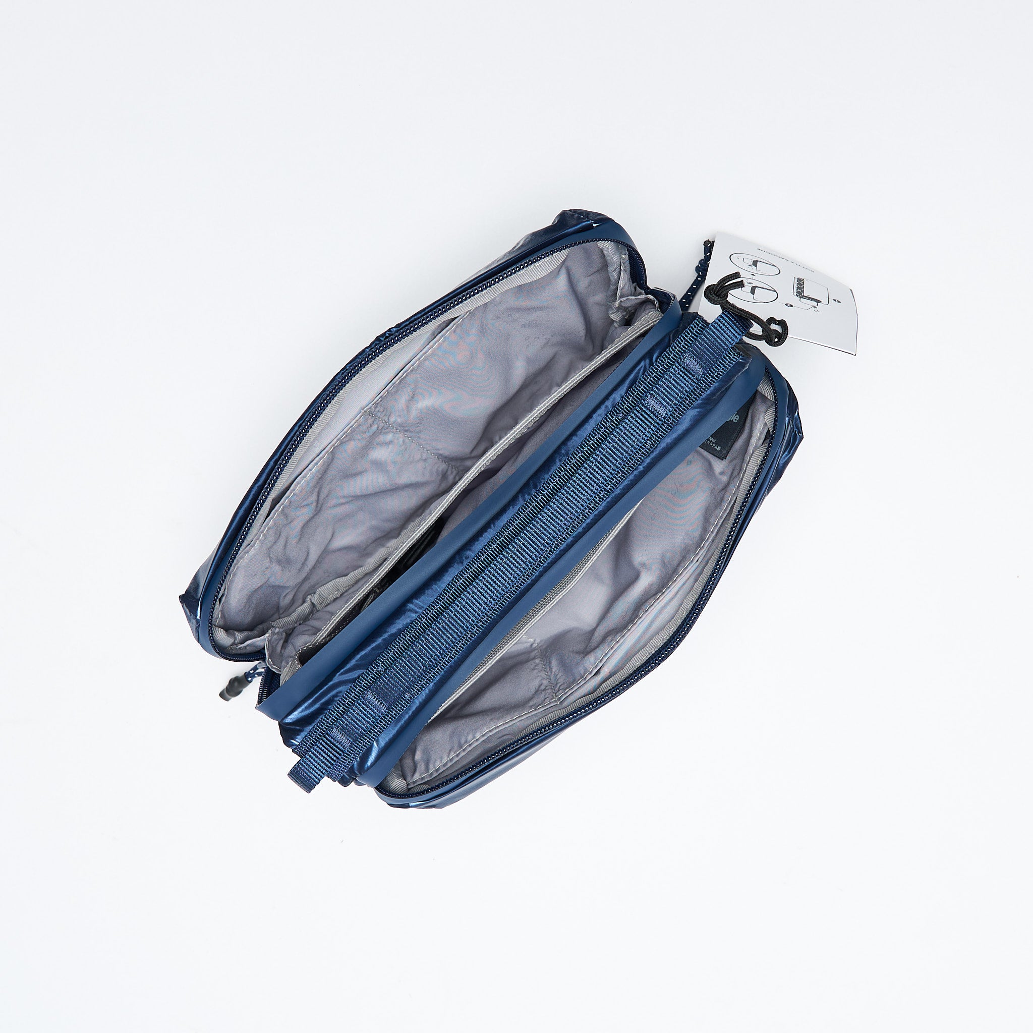 Topology - Wares Bags Bottle Sacoche Medium (Marine Blue Metallic