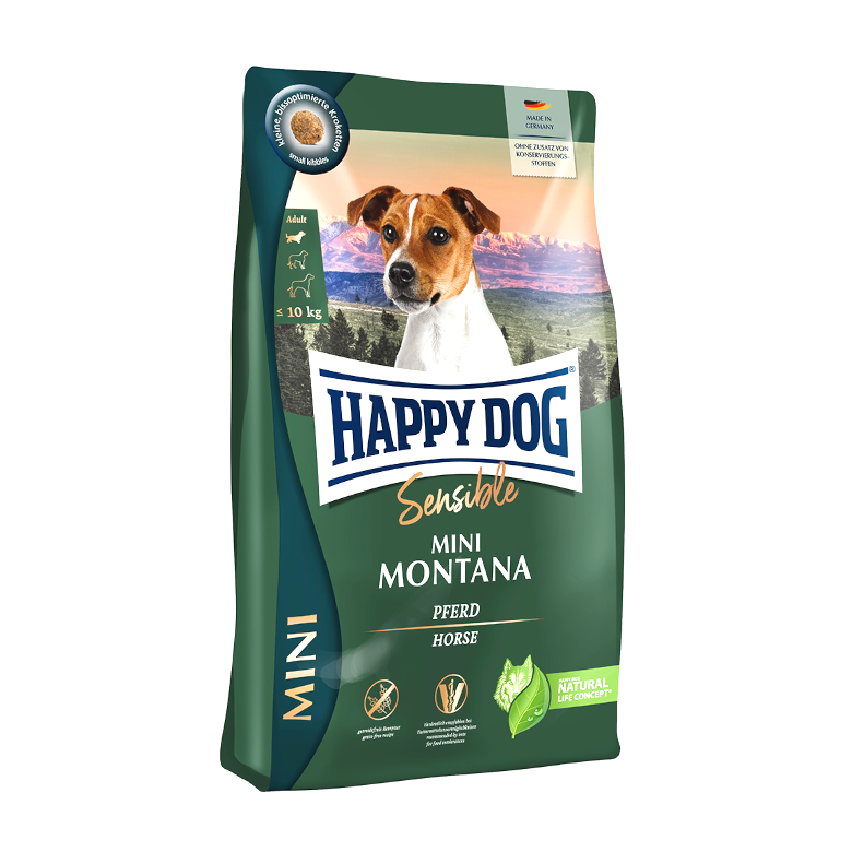 ハッピードッグ ミニ センシブル ミニモンタナ 馬肉&ポテト（小粒
