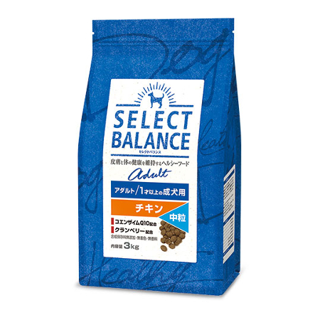 セレクトバランス アダルト チキン 中粒（成犬用） 【送料無料