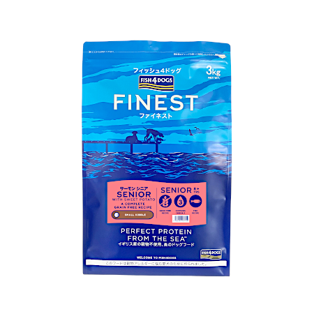 フィッシュ4ドッグ ファイネスト サーモン シニア 小粒 【送料無料