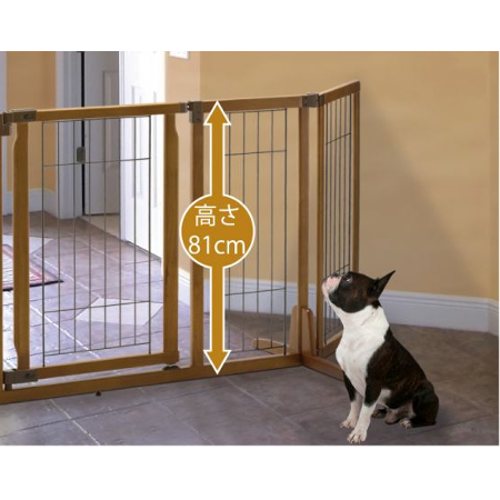 リッチェル 木製おくだけドア付ペットゲート H 【送料無料】｜みんなの