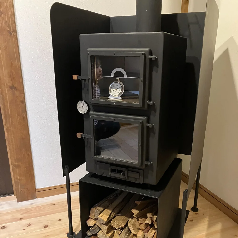 美品・おまけ付】Dr.Craft（サトーステンレス）ミニ薪ストーブ 3面