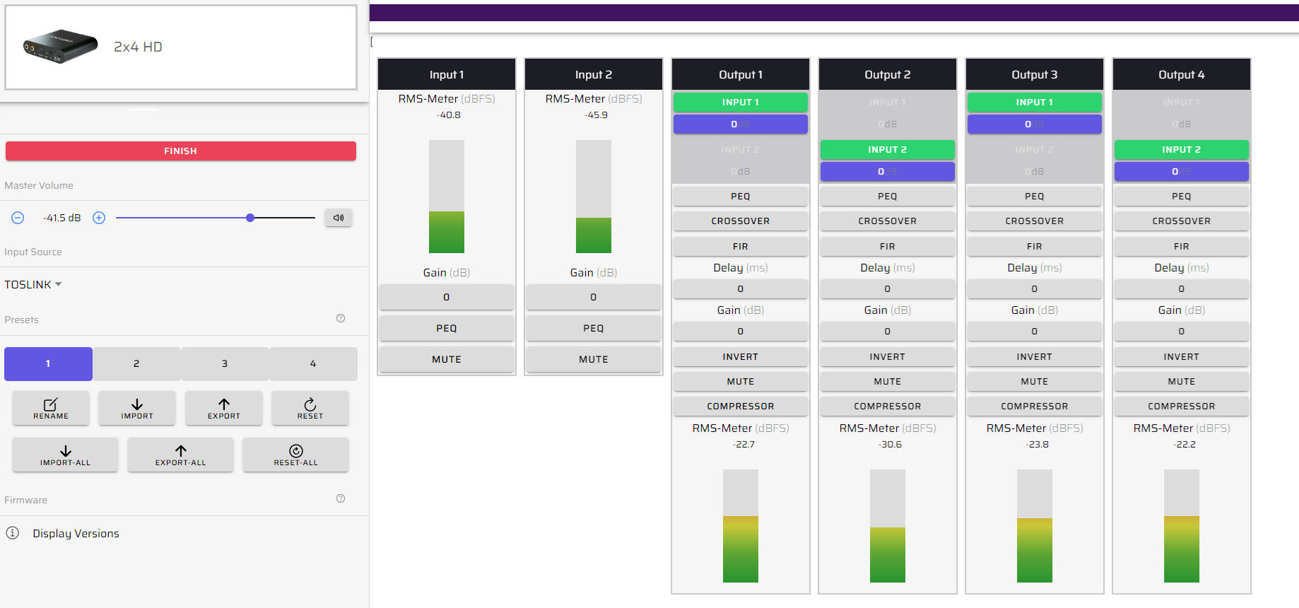 Active Crossovers: miniDSP 2x4 HD