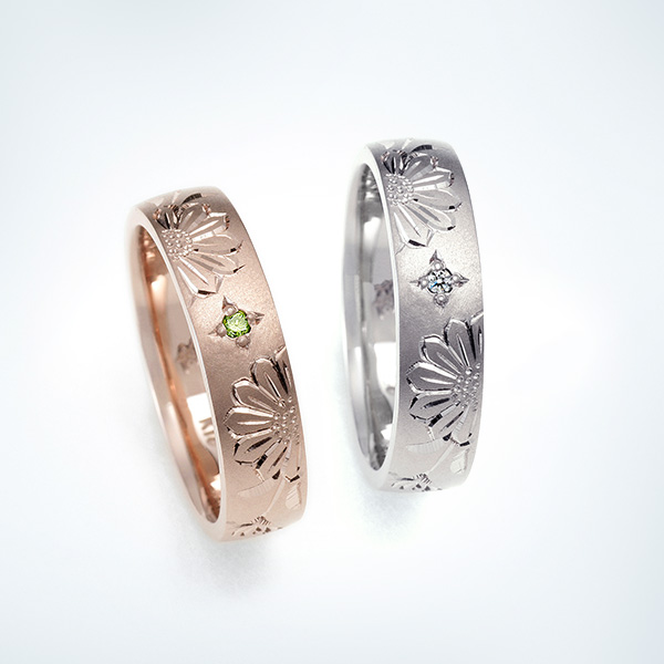 菊花 | 和風の結婚指輪・婚約指輪ブランドMIORING（ミオリング）【公式】