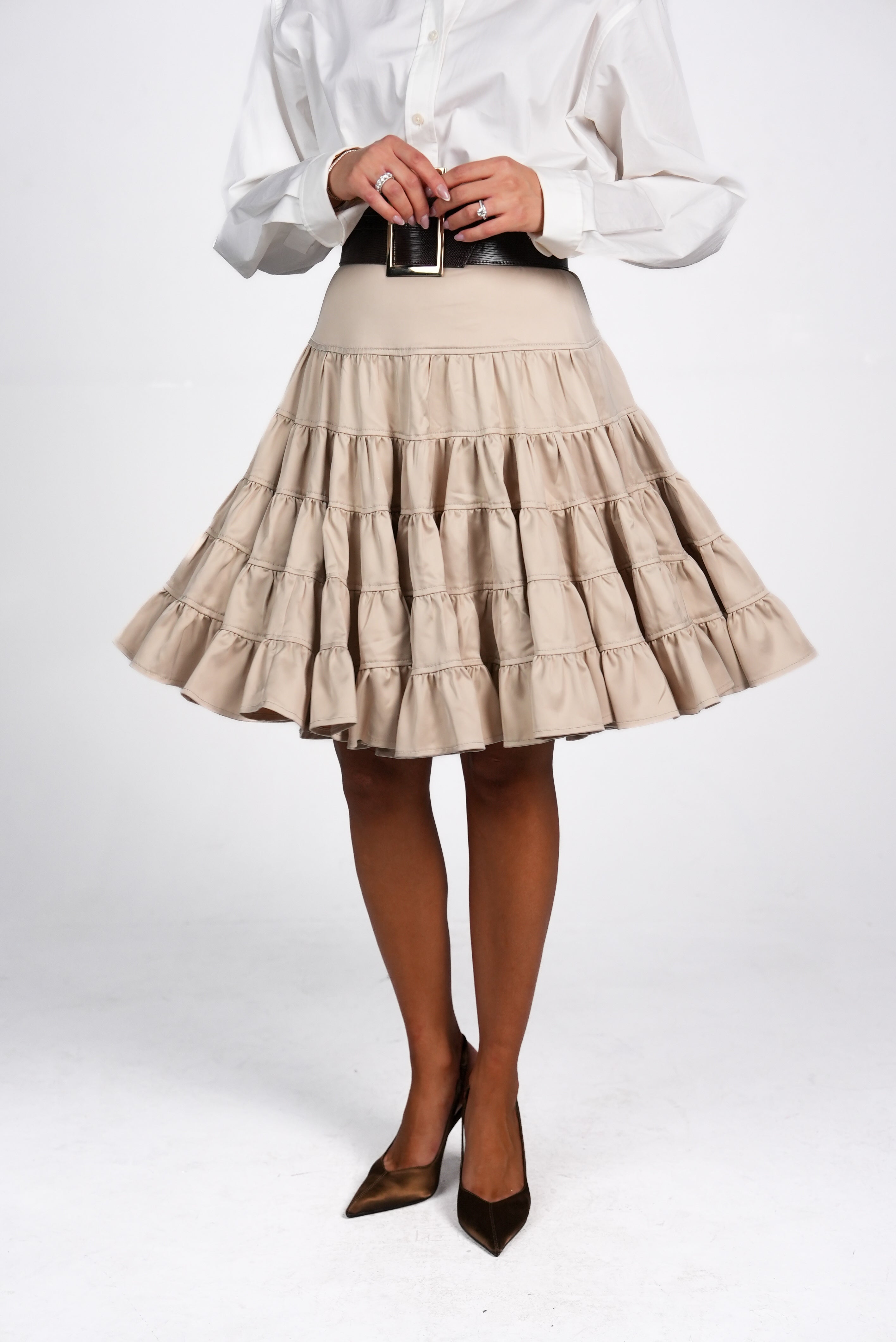 JADE SKIRT IN CREAM – MissTamar