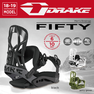 18-19 DRAKE(ﾄﾞﾚｲｸ)・FIFTY [black,white,army green] ≪商品一覧≫