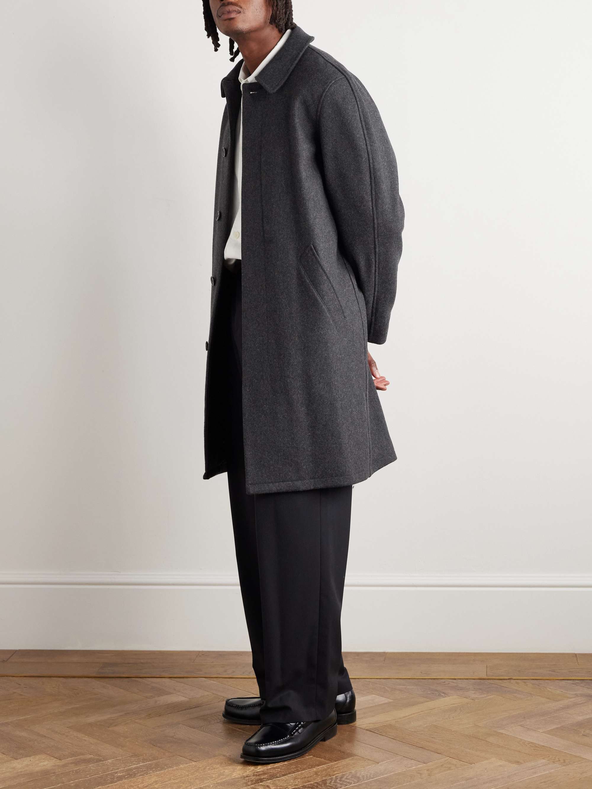 A.P.C. Auster Brushed Wool-Blend Coat for Men | MR PORTER