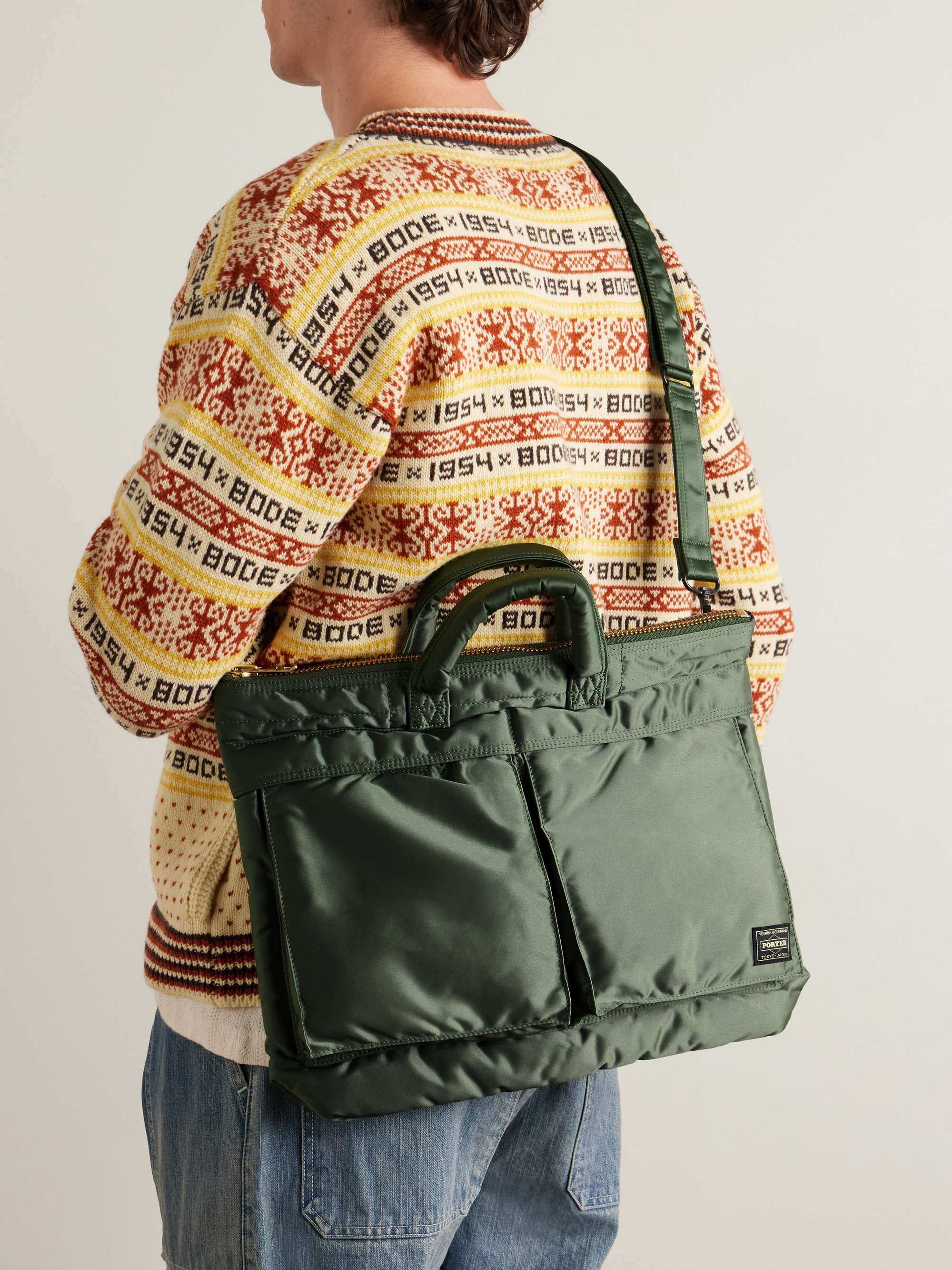 PORTER-YOSHIDA & CO Tanker Helmet Short Nylon-Twill Tote Bag for