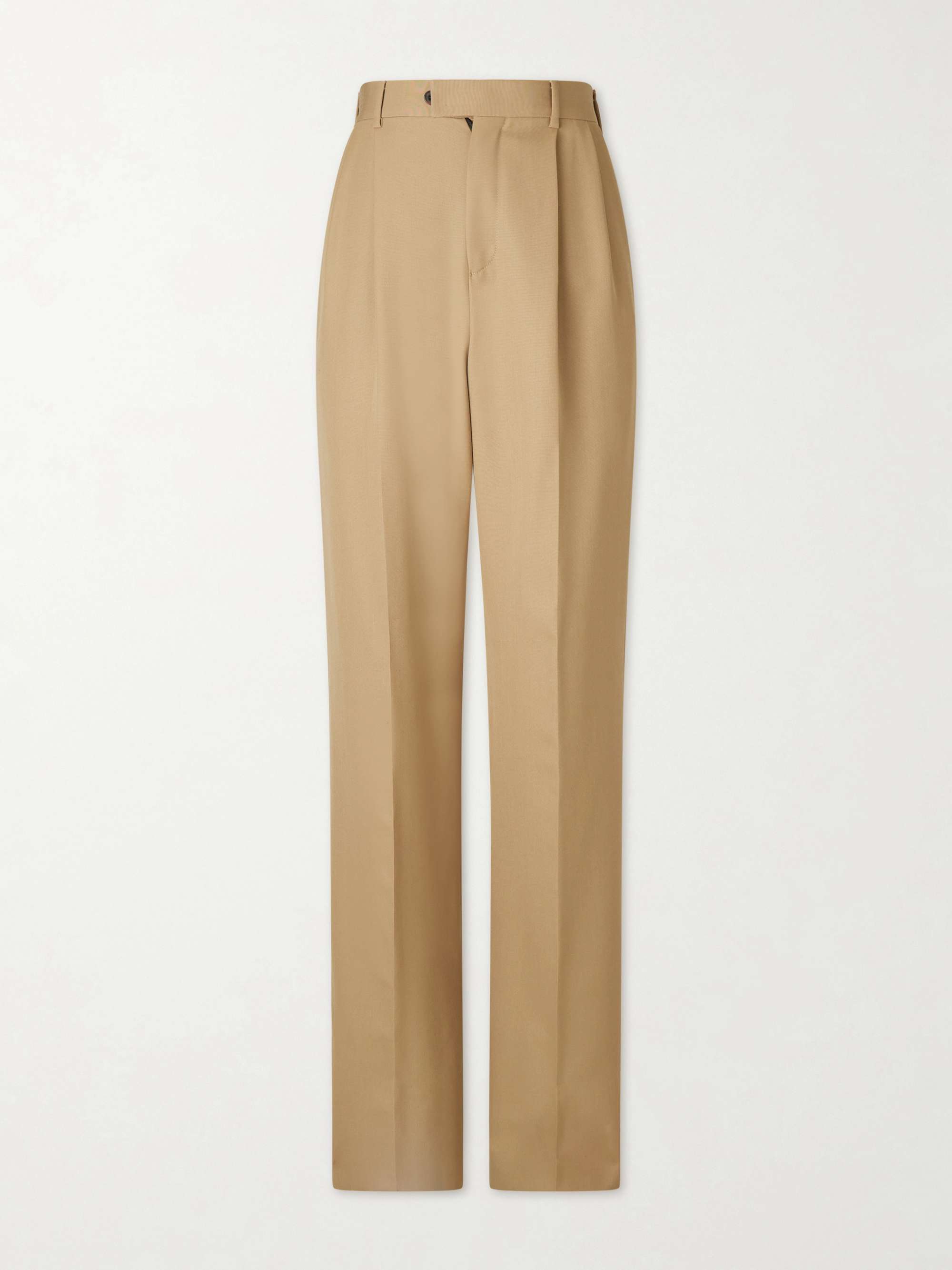 CELINE Jazz Wide-Leg Pleated Wool-Twill Trousers for Men | MR PORTER
