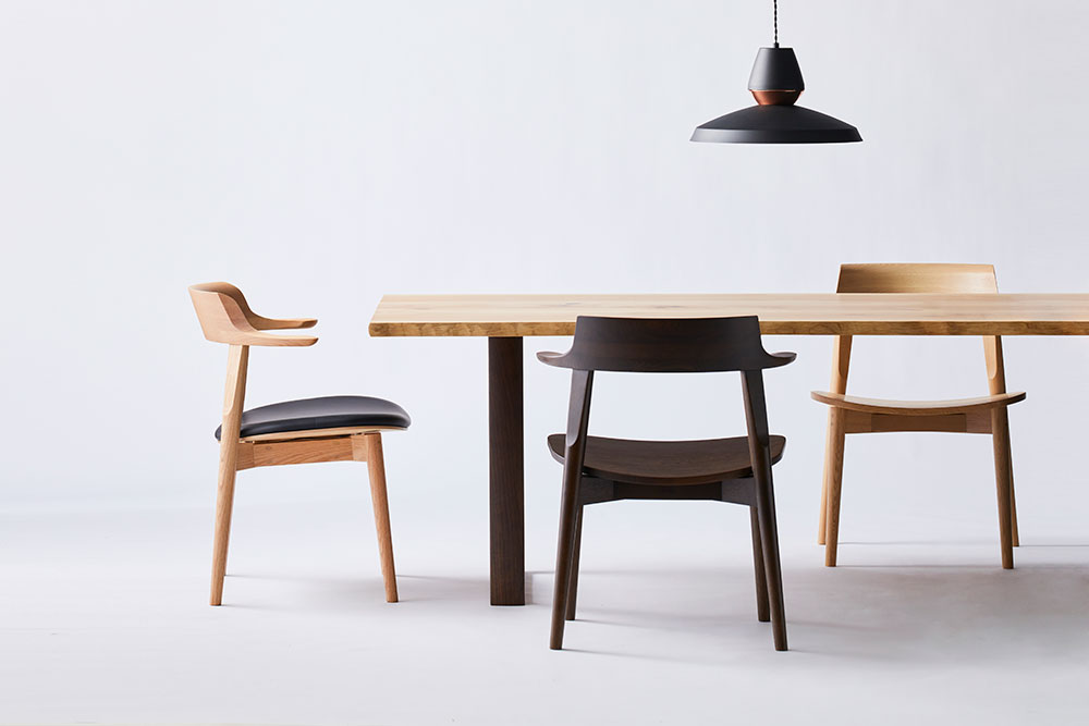 東京都内23区配送無料】浜本工芸 定価35万ダイニングテーブル ＋チェア