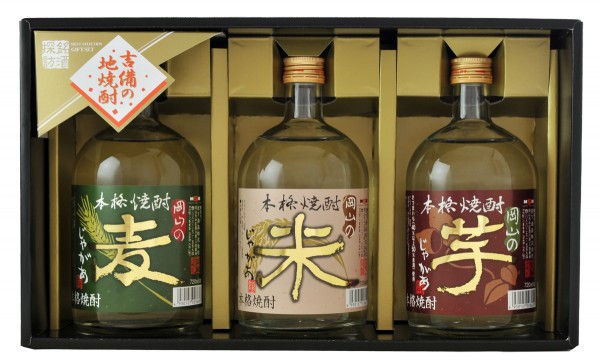 本格焼酎 麦・米・芋 飲み比べ3本セット KIM-43 | 宮下酒造株式会社