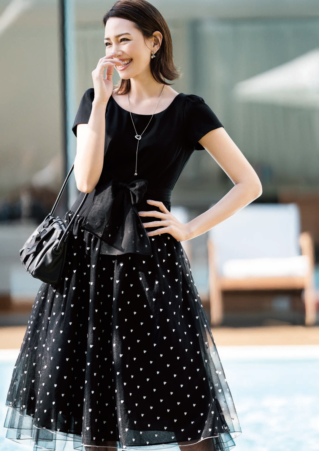 M'S GRACY エムズグレイシー バイカラー フリル ドッキングワンピース