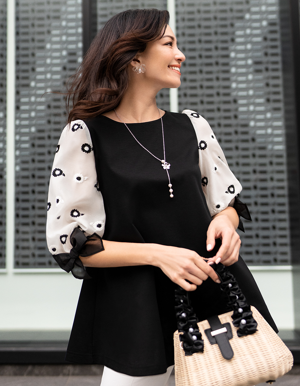 フラワー刺繍チュニック | msgracy