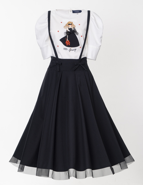 ストライプオールインワンドレス | msgracy