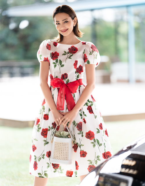 ローズプリントドレス | msgracy