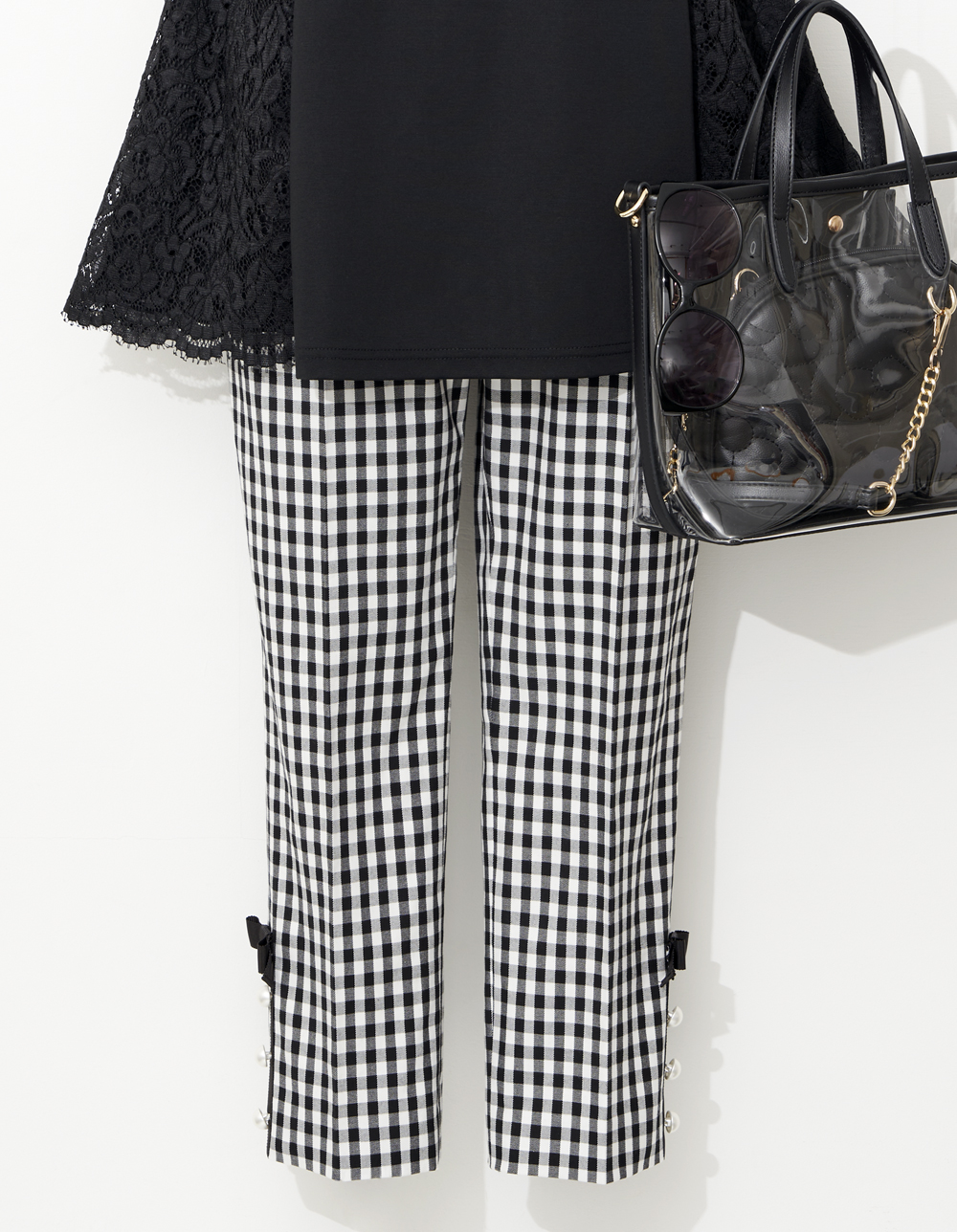 ギンガムチェッククロップドパンツ | msgracy