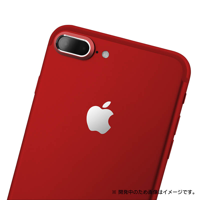 iPhone8 Plus/7 Plus カメラレンズプロテクター「Rich Lens」レッド
