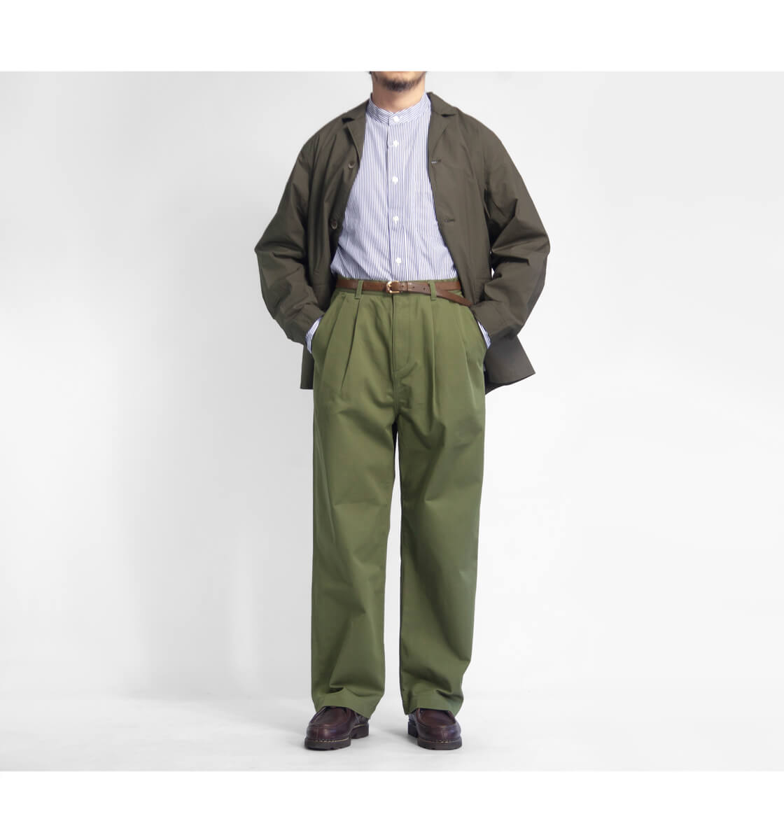 have a good day ハブアグッドデイ ワイドチノパンツ タックパンツ