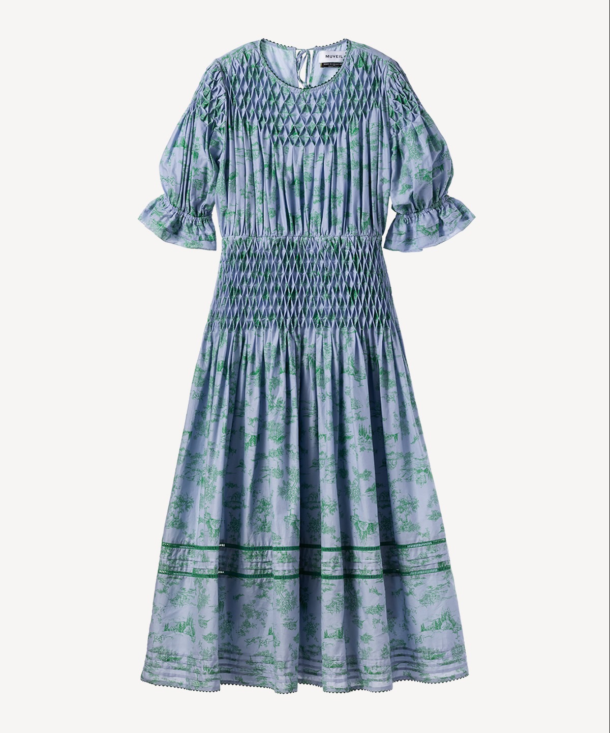 トワル ド ジュイ プリントスモッキングワンピース | MUVEIL Online Shop