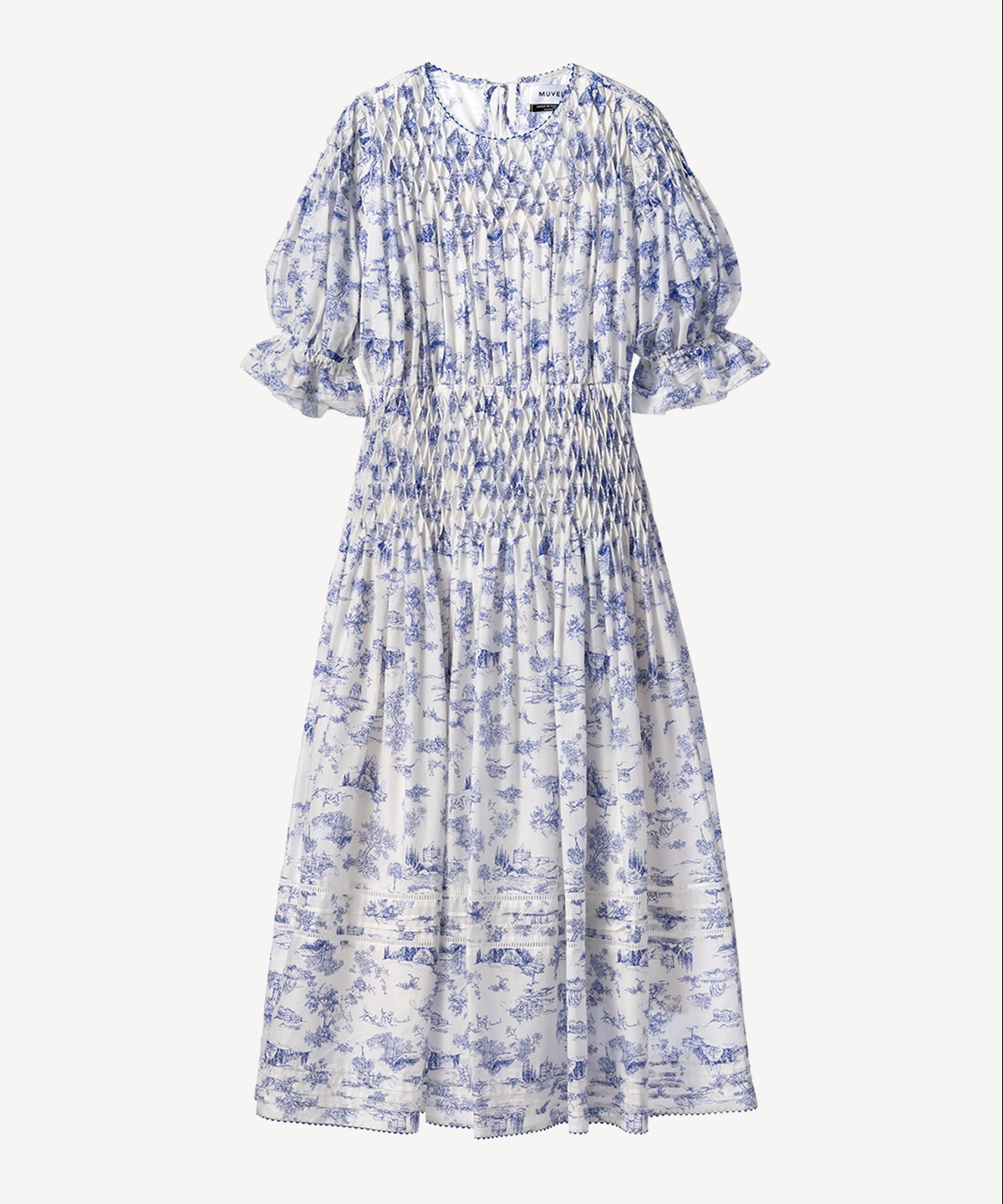 トワル ド ジュイ プリントスモッキングワンピース | MUVEIL Online Shop