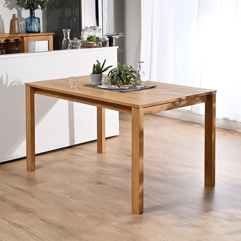 チーク無垢材 ダイニングテーブル 幅130cm T313XPを激安で販売する京都