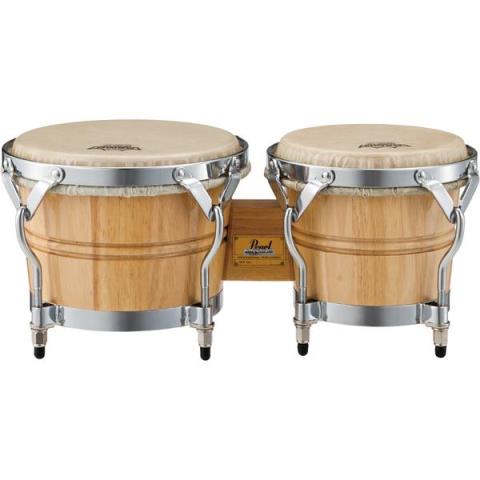 Pearl White Wood Bongos w/REMO NUSKYN Headsシリーズ ボンゴBG-209WR