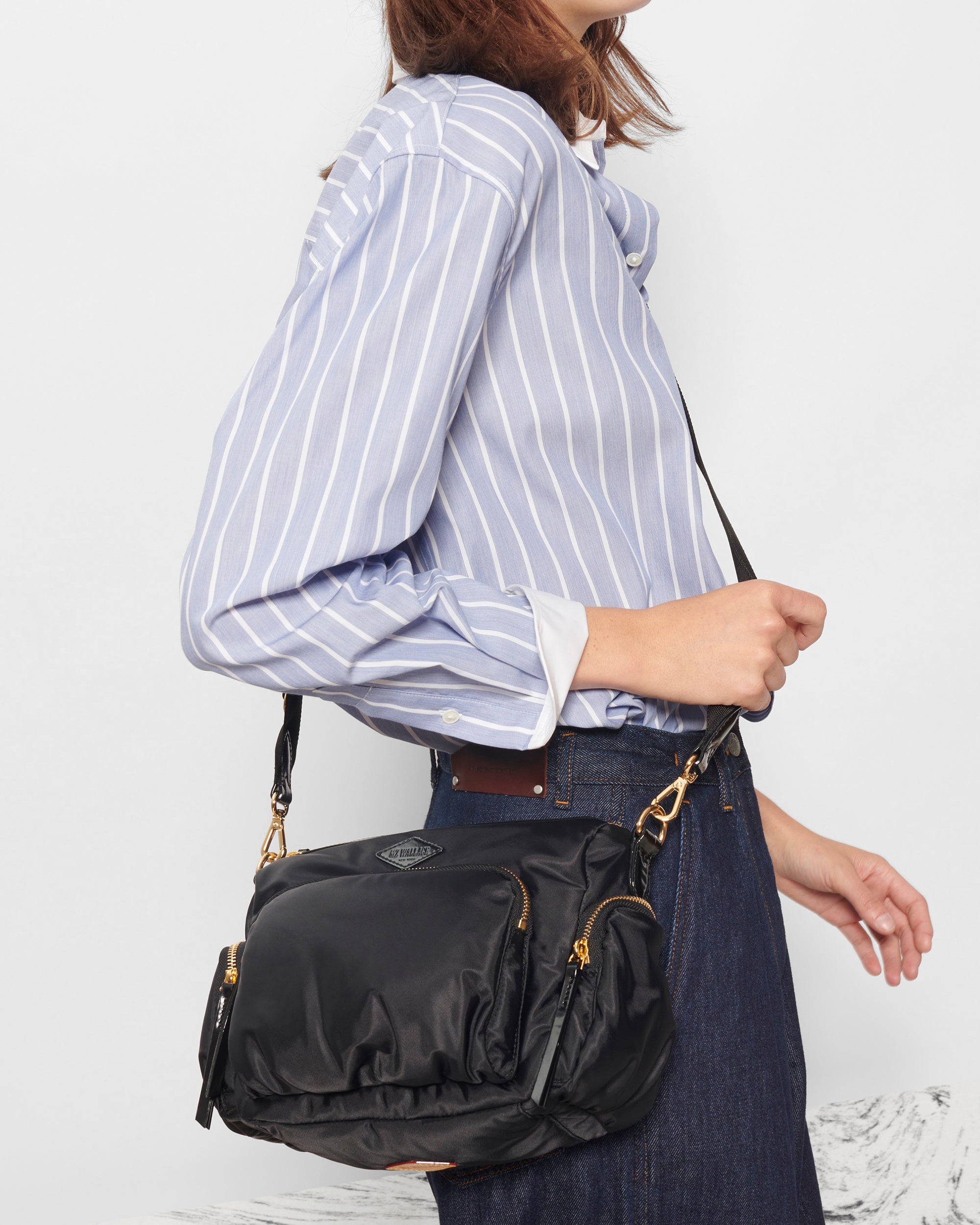 Black Nylon Crossbody Bag | MZ Wallace