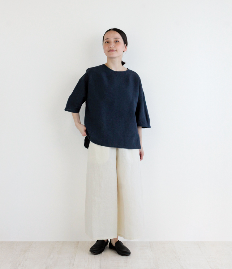 nofl】天日干しリネンワイドパンツ 644208820 | ナチュラル服通販