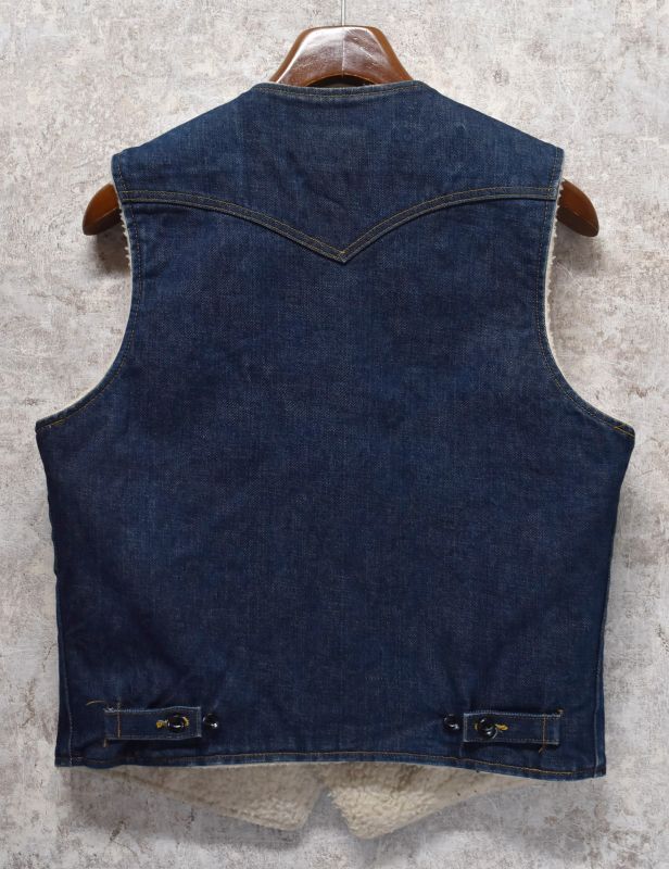 USA製】ビンテージ【Lee】リー裏ボア付き【デニムベスト】ストーム