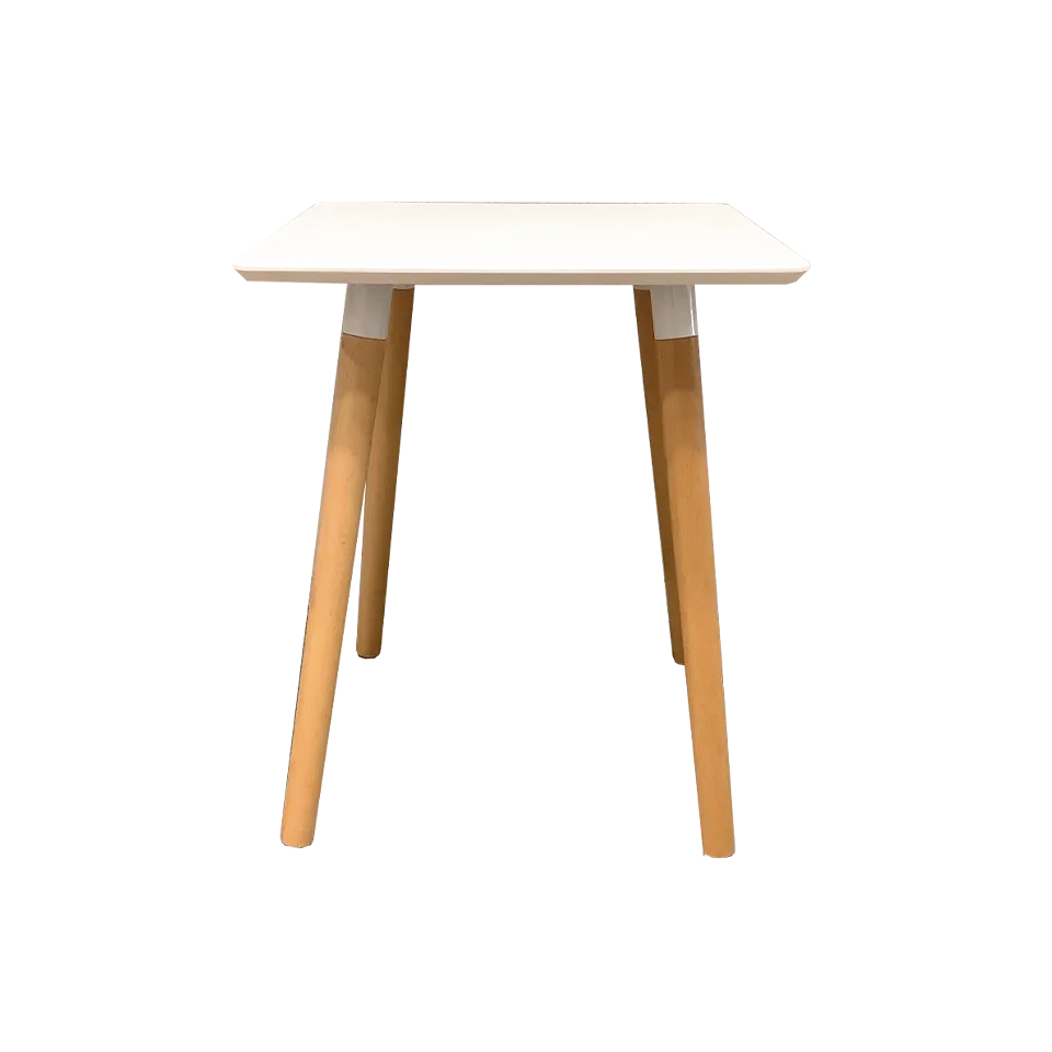 テーブルRT826 60×60【送料無料】ホワイト/ナチュラル | NOCEノーチェ