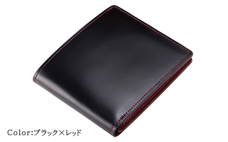 キプリス】二つ折り財布(カード札入)□オイルシェルコードバン