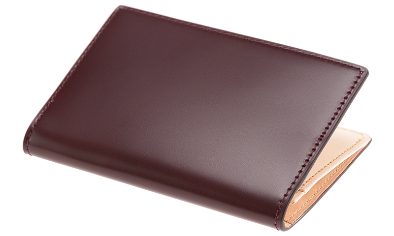 キプリス】名刺入れ(ササマチ)□新コードバン＆ベジタブルタンニン