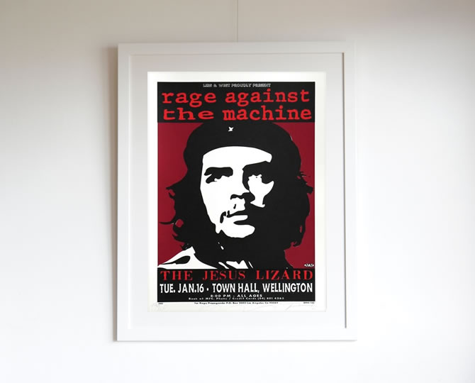 TAZ / タズが製作したRage Against The Machineのシルクスクリーン