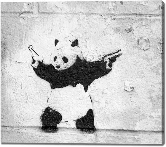 Banksy（バンクシー）- The D'Andon Panda（Brown） スカルプチャー ー