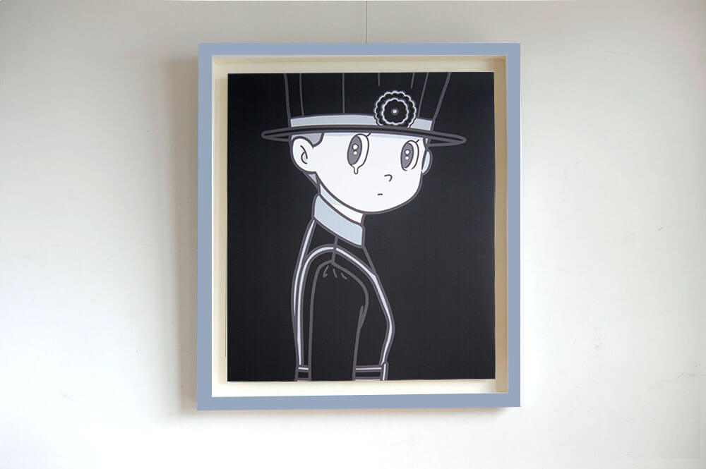 ハシヅメユウヤ、イギリスで限定販売された10点限定のキャンバス作品