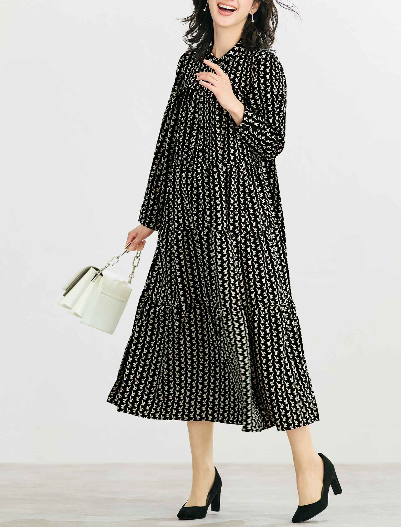 受注】ウサギ柄ティアードワンピース | Northmall（ノースモール