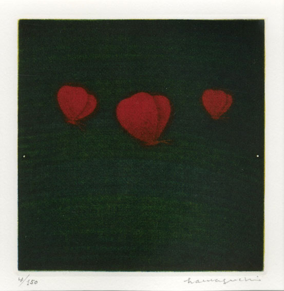 浜口陽三銅版画額「3匹の蝶」 / 浜口陽三 | Natsume Books