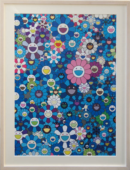 村上隆ポスター額「An Homage To IKB 1957 B」 / | Natsume Books