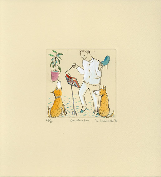 Yoko Yamamoto / 山本容子版画「conductor」 | Natsume Books