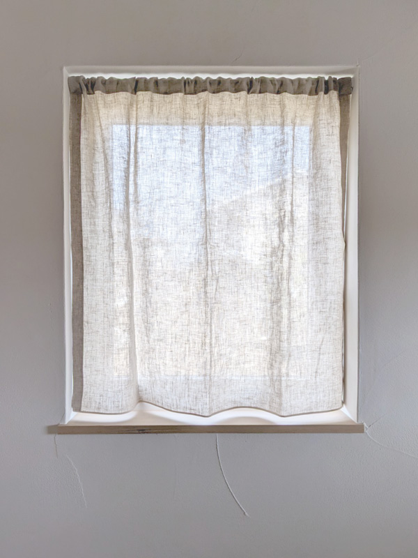 natsusobiku online store - FG60 リネンのカフェカーテン ｜ ポール