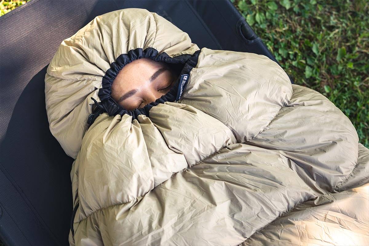 Hilander(ハイランダー) 洗えるダウンフェザーシュラフ 800 0℃ 【1年